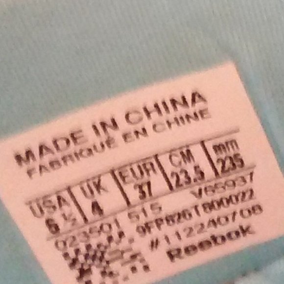 Reebok shoes sneakers size 6.5 US / 37 EUR / 23.5 cm - Picture 2 of 5